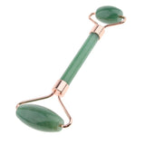 Max Double Heads Natural Jade Stone Facial Massage Roller Wheel Neck Massager 04