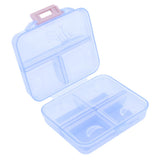 Max Maxb Portable 7 Day Pill Organizer Storage Box Medicine Container Case  Blue