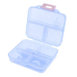Max Maxb Portable 7 Day Pill Organizer Storage Box Medicine Container Case  Blue