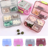 Max Maxb Portable 7 Day Pill Organizer Storage Box Medicine Container Case  Blue