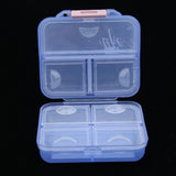 Max Maxb Portable 7 Day Pill Organizer Storage Box Medicine Container Case  Blue