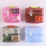 Max Maxb Portable 7 Day Pill Organizer Storage Box Medicine Container Case  Blue