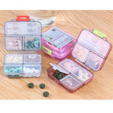 Max Maxb Portable 7 Day Pill Organizer Storage Box Medicine Container Case  Wine Red
