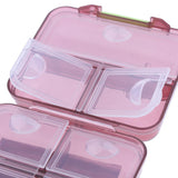 Max Maxb Portable 7 Day Pill Organizer Storage Box Medicine Container Case  Wine Red