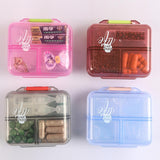 Max Maxb Portable 7 Day Pill Organizer Storage Box Medicine Container Case  Wine Red