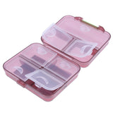 Max Maxb Portable 7 Day Pill Organizer Storage Box Medicine Container Case  Wine Red