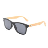 Max Maxb Bamboo Wood Legs Sunglasses Fashion Eyeglasses Eyewear for Women Men Black