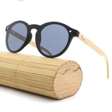 Max Maxb Bamboo Wood Legs Sunglasses Fashion Eyeglasses Eyewear for Women Men Black