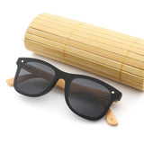 Max Maxb Bamboo Wood Legs Sunglasses Fashion Eyeglasses Eyewear for Women Men Black