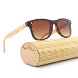 Max Maxb Bamboo Wood Legs Sunglasses Fashion Eyeglasses Eyewear for Women Men Tea