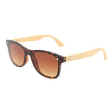 Max Maxb Bamboo Wood Legs Sunglasses Fashion Eyeglasses Eyewear for Women Men Tea