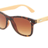Max Maxb Bamboo Wood Legs Sunglasses Fashion Eyeglasses Eyewear for Women Men Tea