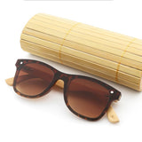 Max Maxb Bamboo Wood Legs Sunglasses Fashion Eyeglasses Eyewear for Women Men Tea