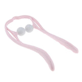 Max Maxb Neck Massager Roller Ball Self Massage Tool Shoulder Back Pain Relief Pink
