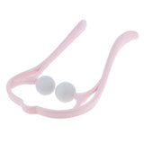 Max Maxb Neck Massager Roller Ball Self Massage Tool Shoulder Back Pain Relief Pink