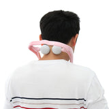 Max Maxb Neck Massager Roller Ball Self Massage Tool Shoulder Back Pain Relief Pink