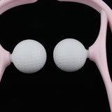 Max Maxb Neck Massager Roller Ball Self Massage Tool Shoulder Back Pain Relief Pink