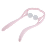 Max Maxb Neck Massager Roller Ball Self Massage Tool Shoulder Back Pain Relief Pink
