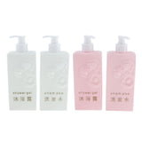Max Maxb 2 Pieces Refillable Empty Shampoo Shower Gel Lotion Bottles 500ml White
