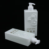 Max Maxb 2 Pieces Refillable Empty Shampoo Shower Gel Lotion Bottles 500ml White