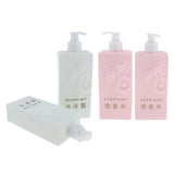 Max Maxb 2 Pieces Refillable Empty Shampoo Shower Gel Lotion Bottles 500ml White