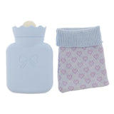 Max Maxb 350ML Portable Durable Silicone Hot & Cold Water Bottle with Knitwear Blue