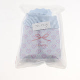 Max Maxb 350ML Portable Durable Silicone Hot & Cold Water Bottle with Knitwear Blue
