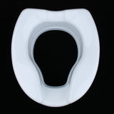 Max Maxb Toilet Seat Riser Raised Safety Chair Elongated Lifter Extender 4 Inch White