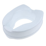 Max Maxb Toilet Seat Riser Raised Safety Chair Elongated Lifter Extender 4 Inch White
