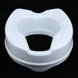 Max Maxb Toilet Seat Riser Raised Safety Chair Elongated Lifter Extender 4 Inch White