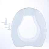 Max Maxb Toilet Seat Riser Raised Safety Chair Elongated Lifter Extender 4 Inch White
