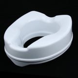 Max Maxb Toilet Seat Riser Raised Safety Chair Elongated Lifter Extender 4 Inch White