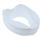 Max Maxb Toilet Seat Riser Raised Safety Chair Elongated Lifter Extender 4 Inch White
