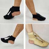 Maxbell Plantar Fasciitis Night Splint Foot Drop Support Brace Stretch Belt L-Flesh