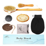 Max 1 Set Dry Brushing Body Brush Body Massage Brush for Cellulite Skin Care