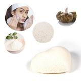 Max Set of 4 Pieces Konjac Deep Pore Cleansing Sponge Pad Puff for Face Body White