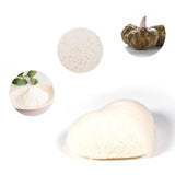 Max Set of 4 Pieces Konjac Deep Pore Cleansing Sponge Pad Puff for Face Body White