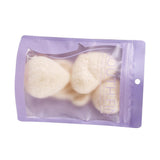 Max Set of 4 Pieces Konjac Deep Pore Cleansing Sponge Pad Puff for Face Body White