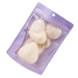 Max Set of 4 Pieces Konjac Deep Pore Cleansing Sponge Pad Puff for Face Body White