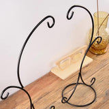 Max Black Eyeglass Holder Stand Glasses Display Rack with Hook Home Decor 01