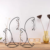 Max Black Eyeglass Holder Stand Glasses Display Rack with Hook Home Decor 01