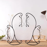 Max Black Eyeglass Holder Stand Glasses Display Rack with Hook Home Decor 01