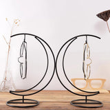 Max Black Eyeglass Holder Stand Glasses Display Rack with Hook Home Decor 02