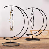 Max Black Eyeglass Holder Stand Glasses Display Rack with Hook Home Decor 02