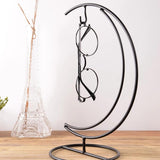 Max Black Eyeglass Holder Stand Glasses Display Rack with Hook Home Decor 02