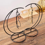 Max Black Eyeglass Holder Stand Glasses Display Rack with Hook Home Decor 02