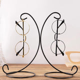 Max Black Eyeglass Holder Stand Glasses Display Rack with Hook Home Decor 04