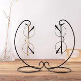 Max Black Eyeglass Holder Stand Glasses Display Rack with Hook Home Decor 04