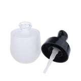 2 Pieces 30ml Frosting Glass Refillable Empty Pump Spray Bottle Black Pump