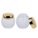 Max 120g Frosted Glass Mask Jar Cream Containers Cosmetic Empty Can Gold Lid